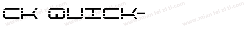 CK Quick字体转换